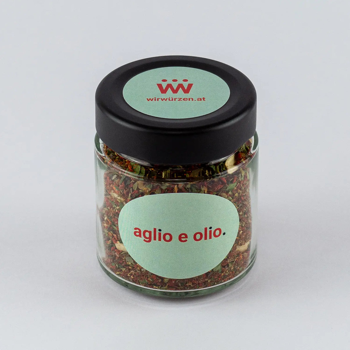 Aglio e Olio 50 g Glas– aromatische italienische Gewürzmischung mit Knoblauch und Kräutern, ideal für Pasta, Pizza und Gemüse