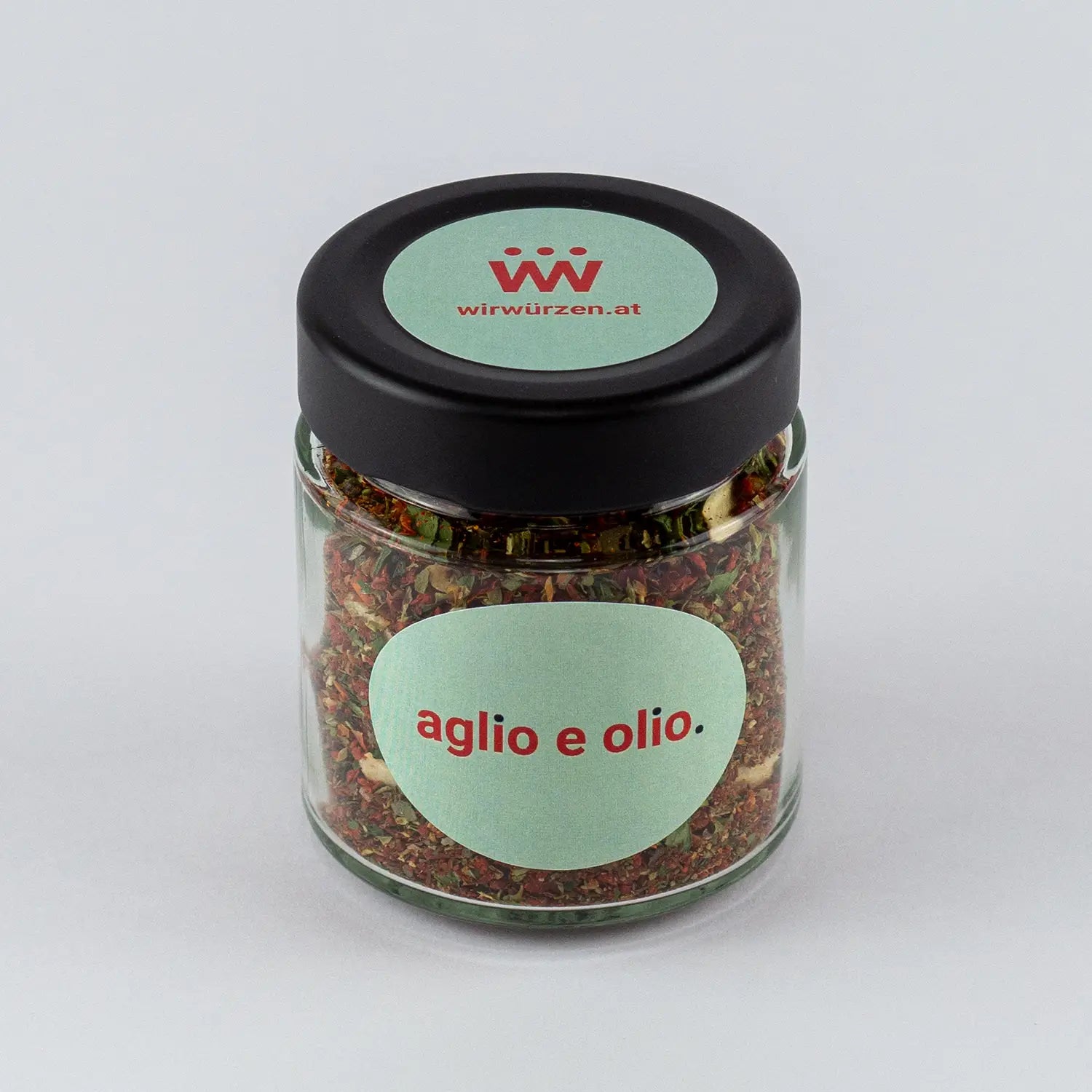 Aglio e Olio 50 g Glas– aromatische italienische Gewürzmischung mit Knoblauch und Kräutern, ideal für Pasta, Pizza und Gemüse