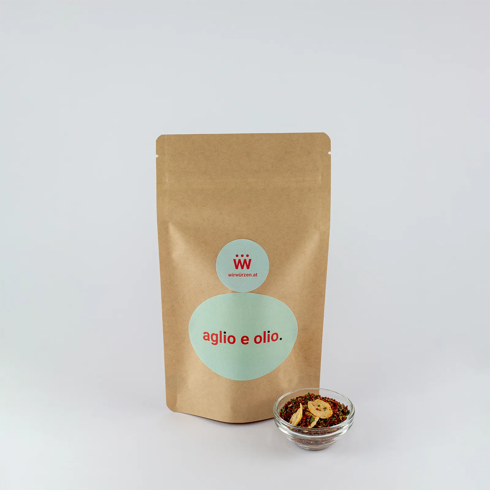 Aglio e Olio 120 g Beutel – aromatische italienische Gewürzmischung, intensiv für Pasta, Gemüse und mediterrane Küche