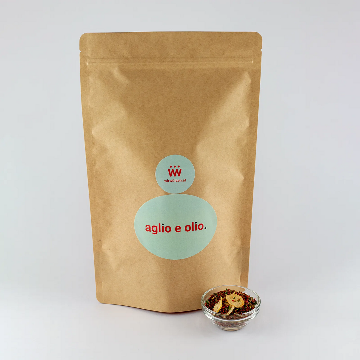 Aglio e Olio 400 g Beutel – große Packung italienische Kräutermischung, ideal für Pasta, Pizza und Gastronomie
