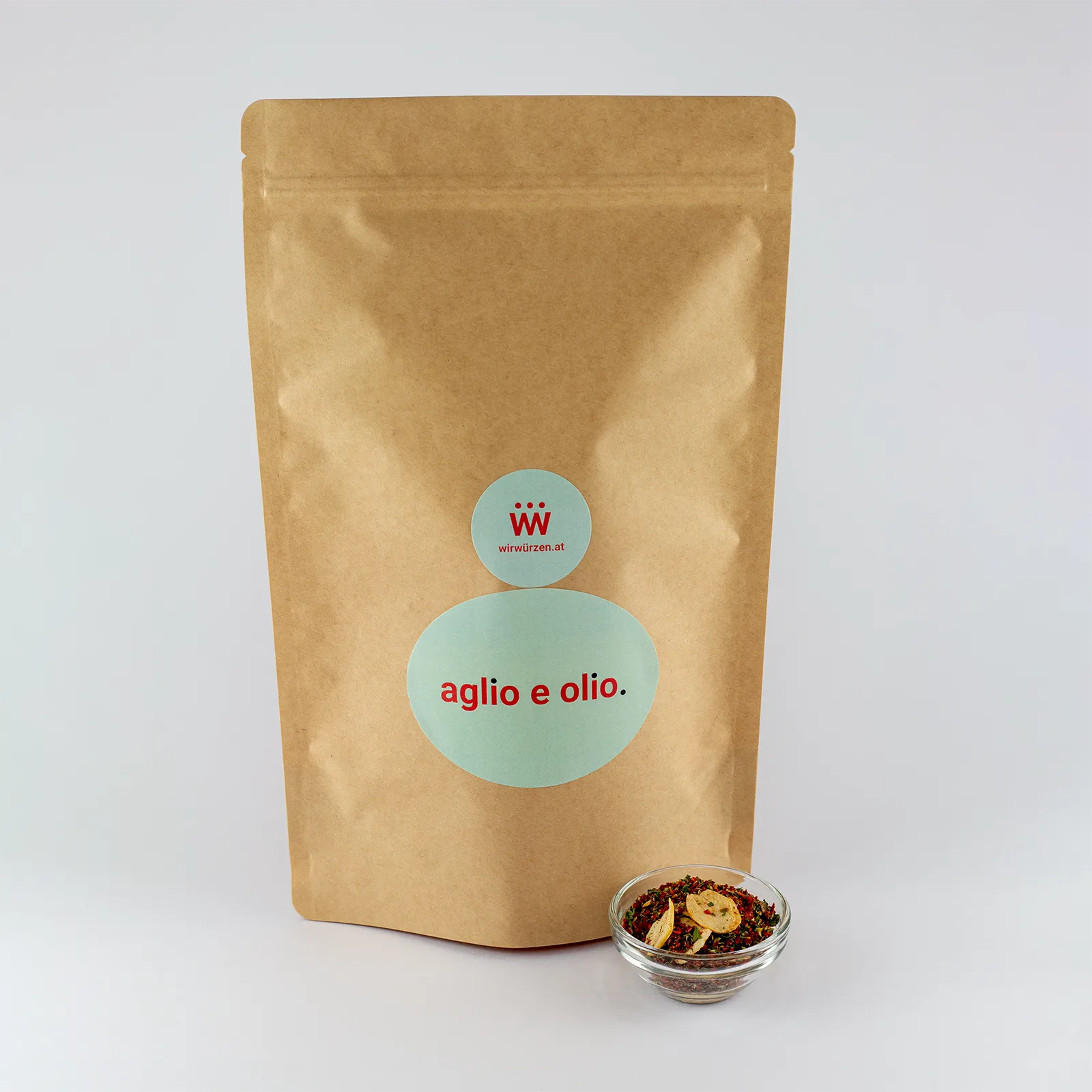Aglio e Olio 400 g Beutel – große Packung italienische Kräutermischung, ideal für Pasta, Pizza und Gastronomie