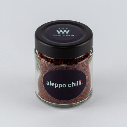 Aleppo Chili 60 g Glas – aromatisches nahöstliches Chili-Gewürz, ideal für Fleisch, Gemüse, Eintöpfe und orientalische Gerichte