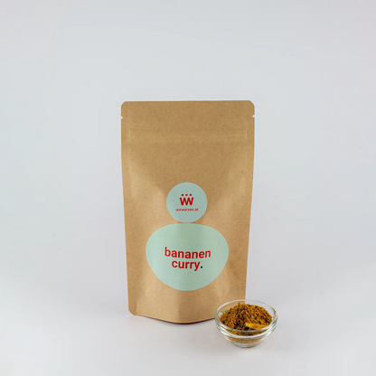Bananen Curry 150 g Beutel – aromatisches asiatisches Curry mit Banane, intensiv für Fleisch, Gemüse und Reisgerichte