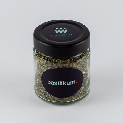 Basilikum 26 g Glas – aromatisches italienisches Kraut, ideal für Pasta, Pizza, Saucen und mediterrane Gerichte