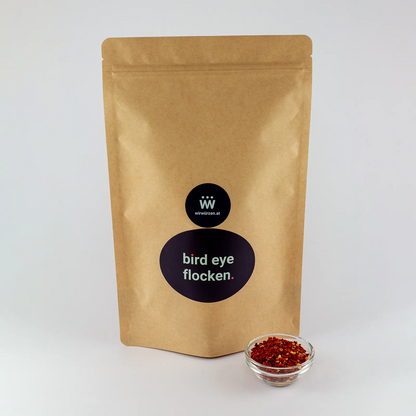 Bird Eye Chili Flocken 500g im Beutel – extra scharfe Chiliflocken in größerer Vorratspackung