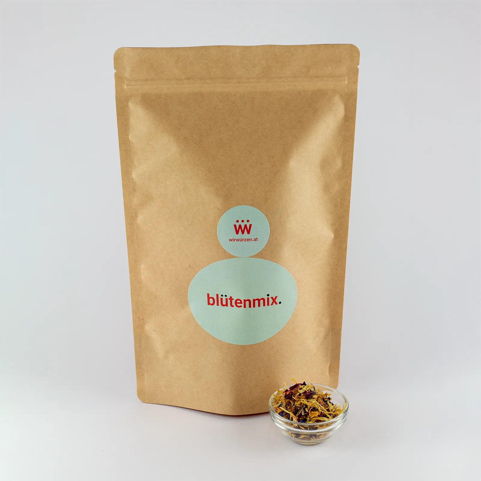 Blütenmix 60 g Beutel – große Packung aromatischer Blüten, ideal für Gastronomie, Konditoreien und Dessertkreationen
