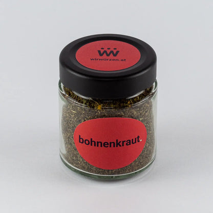 Bohnenkraut 20 g Glas – aromatisches europäisches Kraut, ideal für Fleischgerichte, Eintöpfe, Suppen und Gemüse