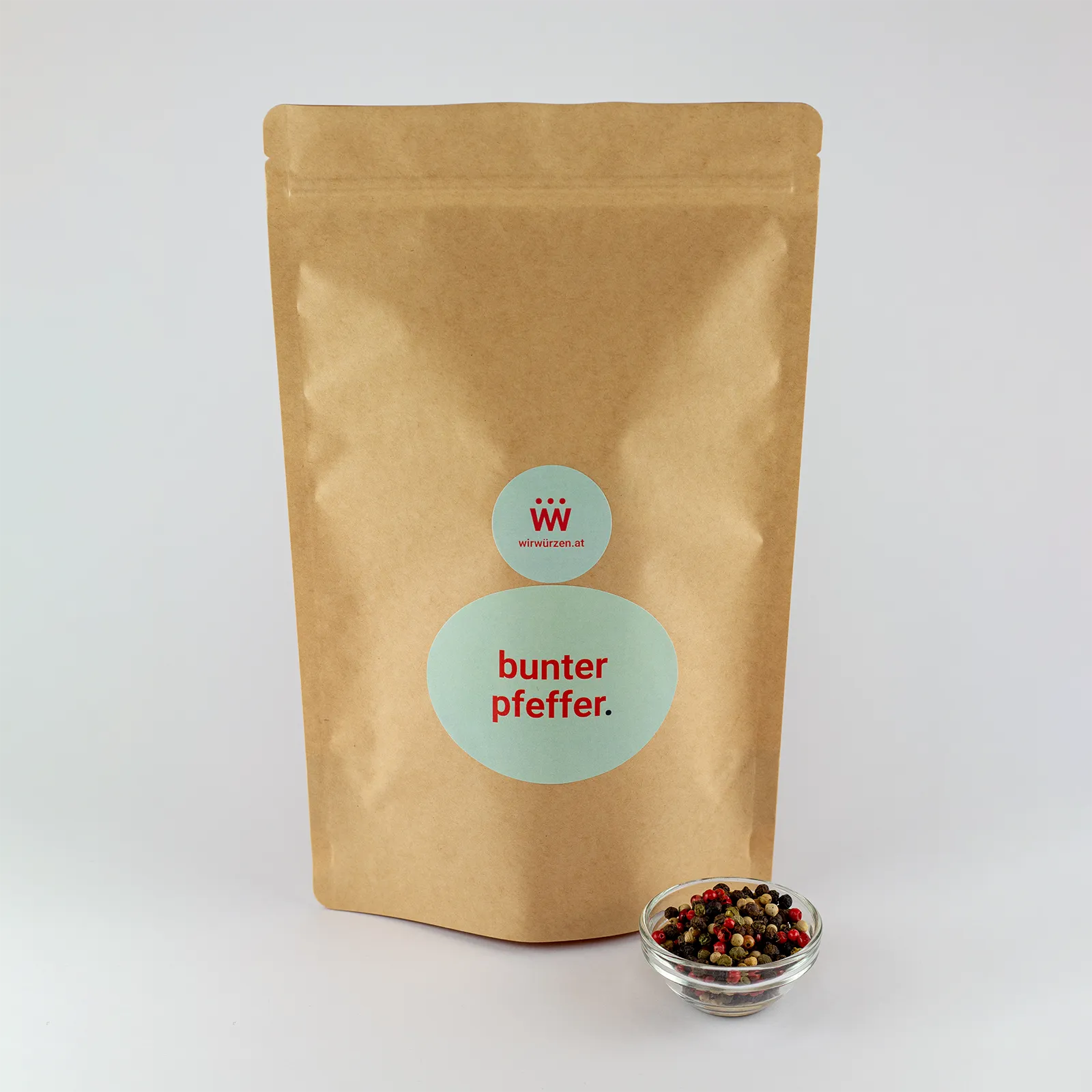 Bunter Pfeffer 500 g Beutel – große Packung aromatischer Pfeffer, perfekt für Gastronomie, Restaurants und größere Mengen