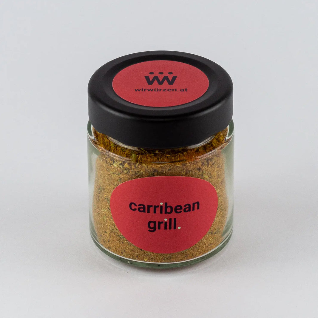 Caribbean Grill 70 g Glas – karibische Gewürzmischung für Fleisch, Fisch, Grillgerichte und Gemüse