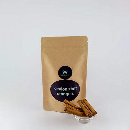 Ceylon Zimt Stangen 100 g Beutel – hochwertiger Stangenzimt für Desserts, Getränke und orientalische Gerichte