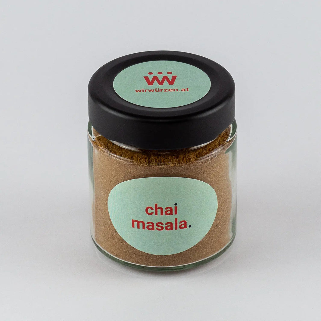 Chai Masala 70 g Glas – indische Gewürzmischung für Tee, Desserts und aromatische Getränke