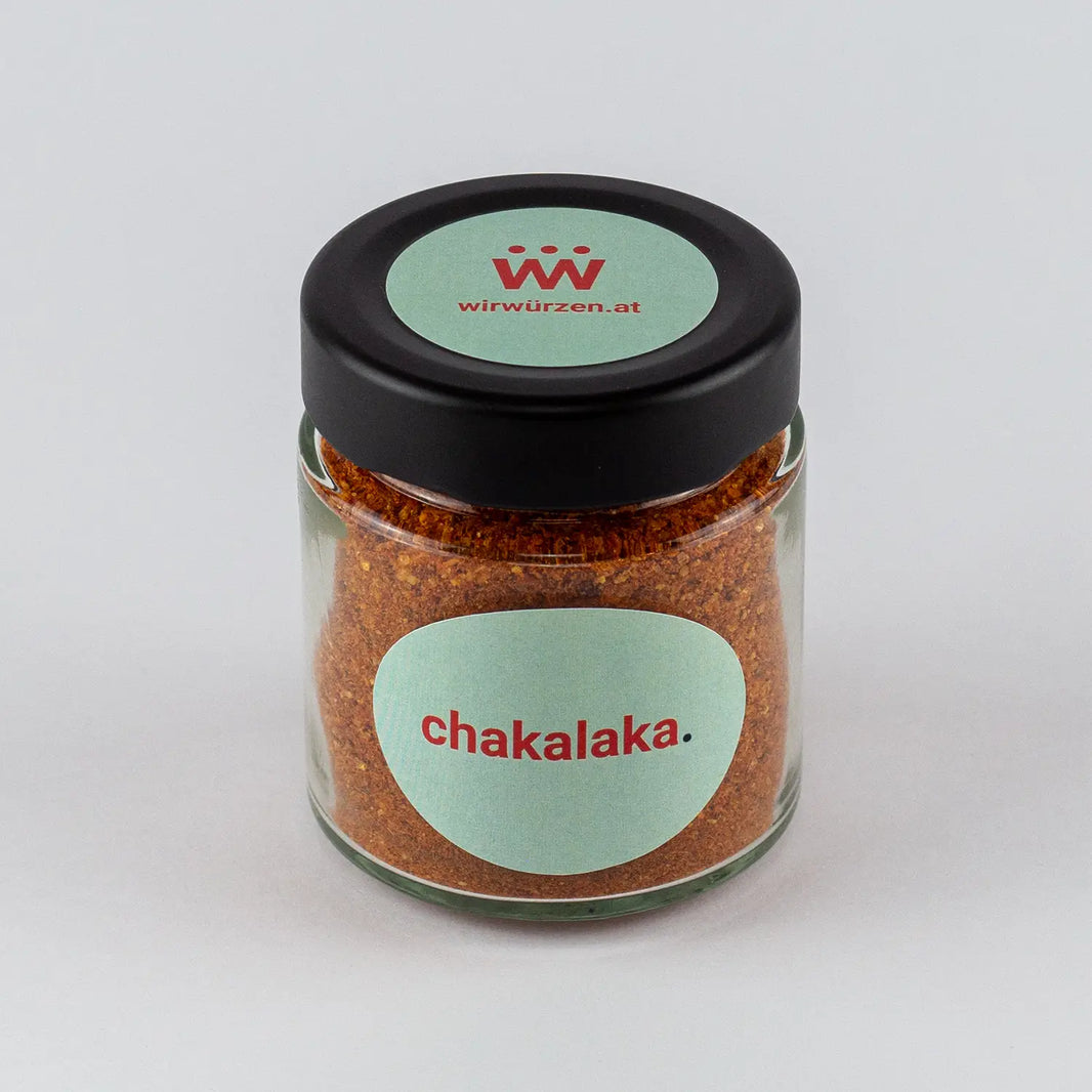 Chakalaka 70 g Glas– würzige afrikanische Mischung, perfekt für Eintöpfe, Fleisch und vegetarische Gerichte