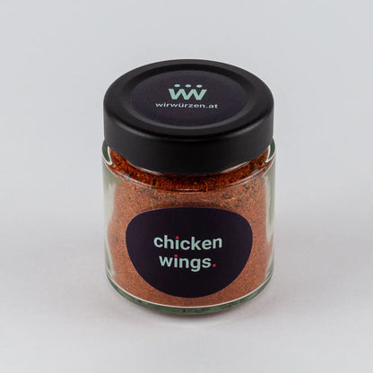 Chicken Wings 70 g Glas – würzige BBQ-Gewürzmischung für Hühnerflügel, Grill und Ofengerichte