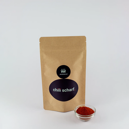 Chili Scharf 150 g Beutel – aromatisches Chilipulver für pikante Gerichte, Suppen und Fleischgerichte