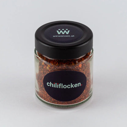 Chiliflocken 70 g Glas – feurige Gewürzflocken, ideal für Fleisch, Pizza, Pasta und pikante Gerichte
