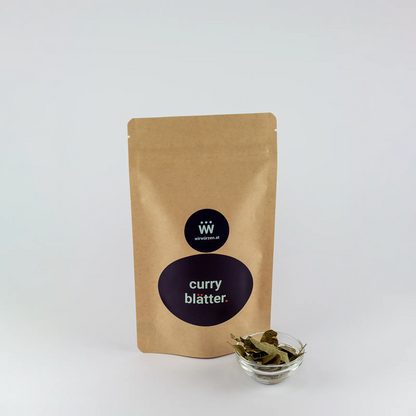 Curry Blätter 12 g Beutel – aromatische Blätter für indische Currys, Gemüsegerichte und Wokgerichte