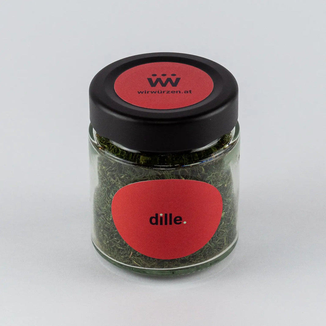 Dille 26 g Glas – aromatisches Kraut, ideal für Fischgerichte, Salate, Suppen und Gemüse