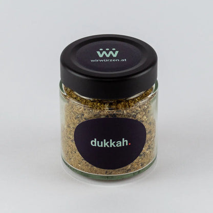 Dukkah 70 g Glas – aromatische ägyptische Gewürzmischung für Brot, Gemüse, Fleisch und orientalische Gerichte