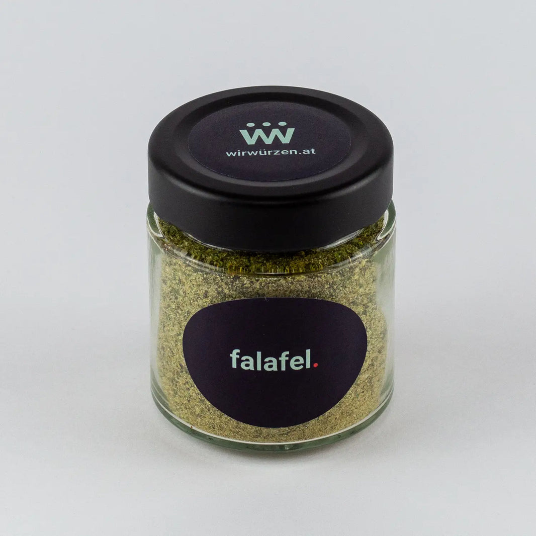 Falafel 80 g Glas – aromatische orientalische Gewürzmischung für Falafel, Kichererbsen und Gemüsegerichte