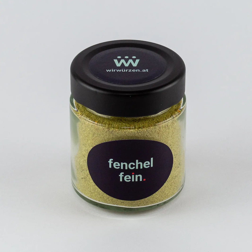 Fenchel fein 70 g Glas – aromatisches gemahlenes Kraut, ideal für Fisch, Gemüsegerichte und Backwaren
