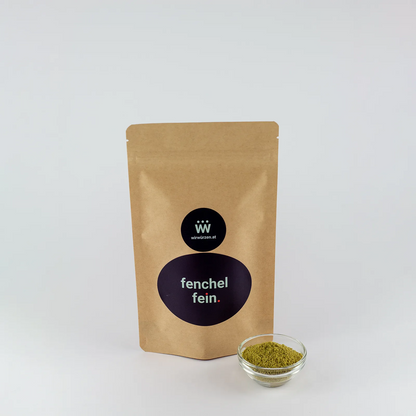 Fenchel fein 180 g Beutel – aromatisches gemahlenes Kraut für Fischgerichte, Gemüse und Backwaren