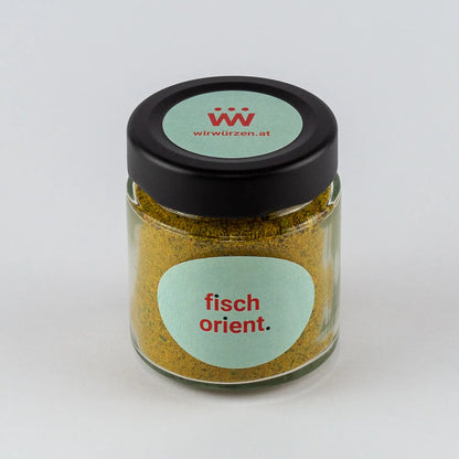 Fisch Orient 60 g Glas – aromatische orientalische Gewürzmischung für Fisch, Meeresfrüchte und Ofengerichte