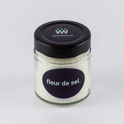 Fleur de Sel 150 g Glas – feines Gourmet-Meersalz, ideal zum Verfeinern von Fleisch, Fisch, Gemüse und Salaten