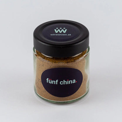 Fünf China 50 g Glas – aromatische chinesische Gewürzmischung für Fleisch, Gemüse und asiatische Gerichte