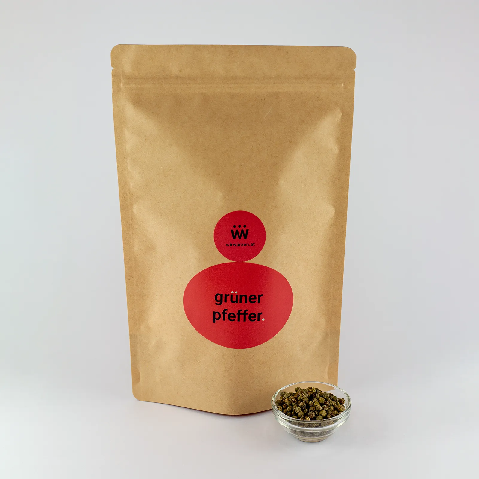 Grüner Pfeffer 400 g Beutel – große Packung Pfefferkörner, ideal für Gastronomie, Fleischgerichte und Saucen