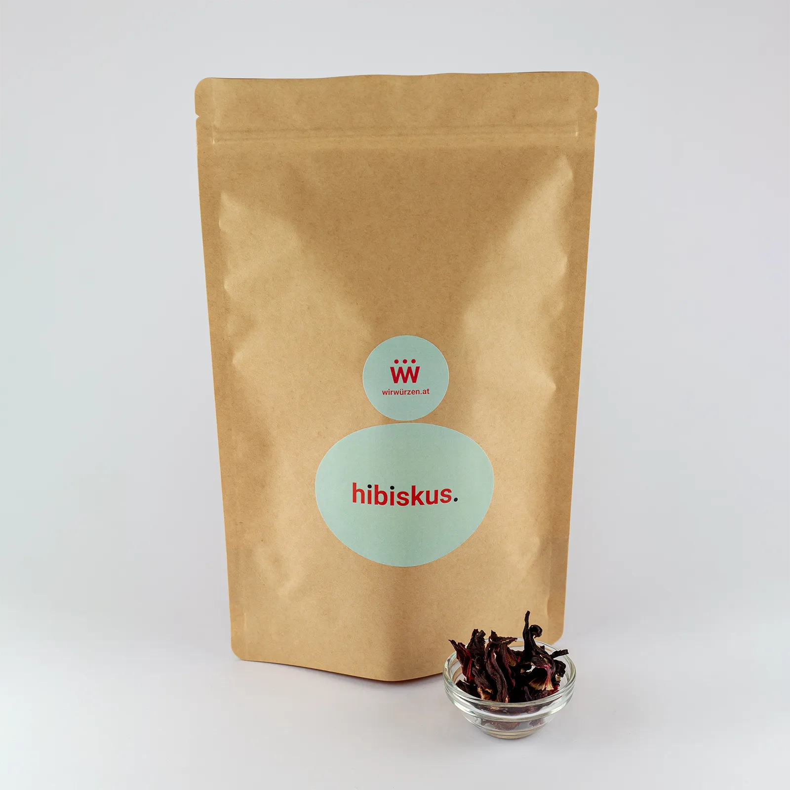 Hibiskus Blüten 150 g Beutel – große Packung für fruchtige Teemischungen und Aufgüsse
