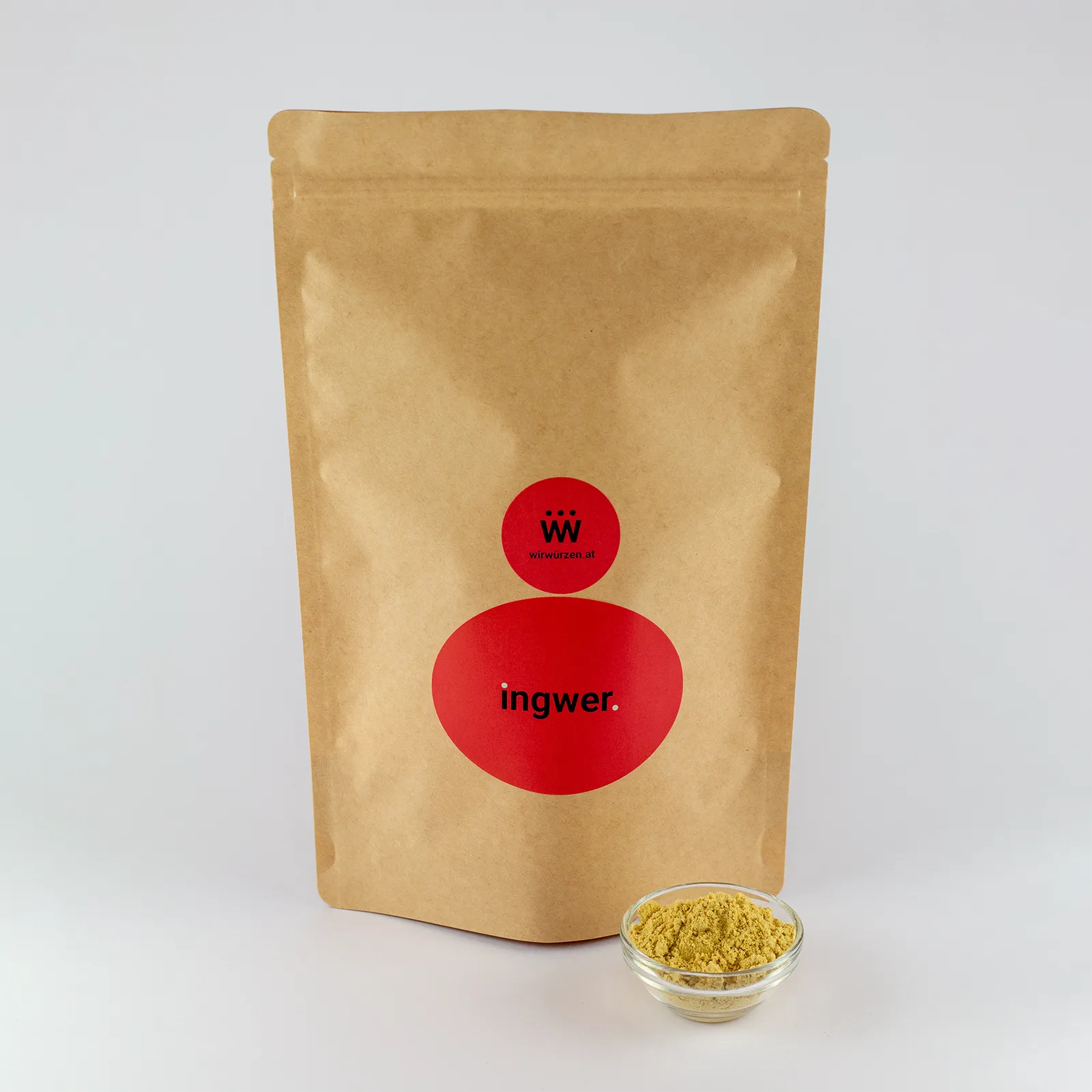 Ingwer 400 g Beutel – große Packung Pulver für Gastronomie, Currys, Tees und asiatische Gerichte