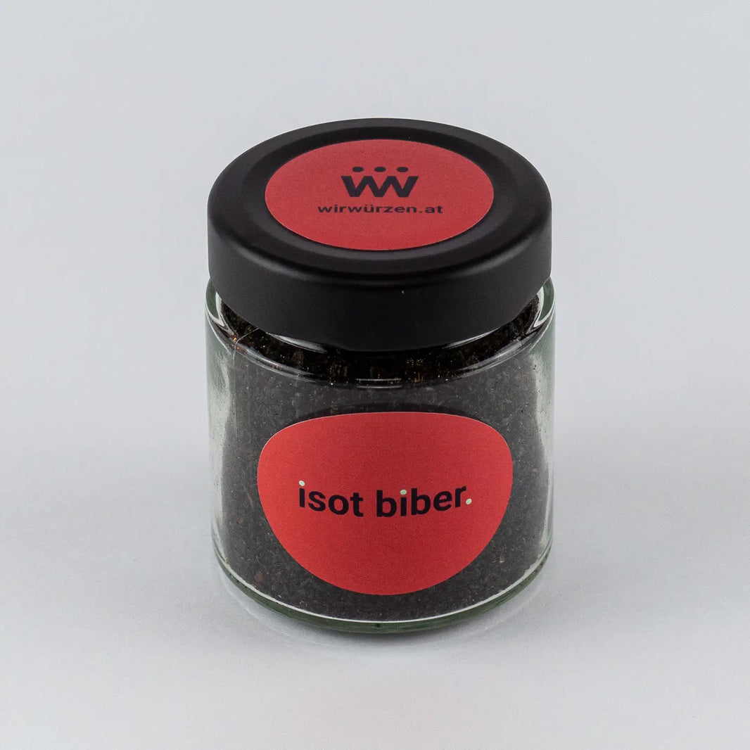 Isot Biber 60 g Glas – aromatisches türkisches Paprikapulver, ideal für Fleischgerichte, Eintöpfe und Suppen