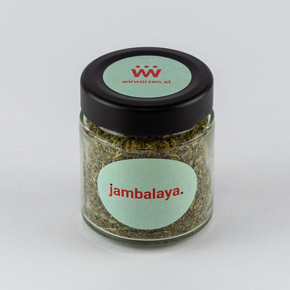 Jambalaya Gewürz 50 g Glas – aromatische Mischung für Reisgerichte, Fleisch, Gemüse und kreolische Spezialitäten