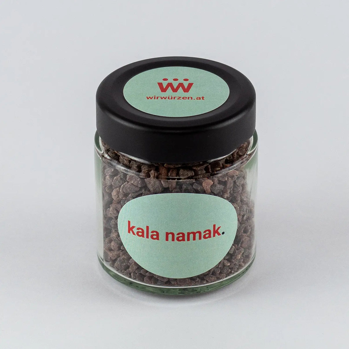 Kala Namak 150 g Glas – aromatisches schwarzes Salz für Currys, Chutneys und indische Spezialitäten