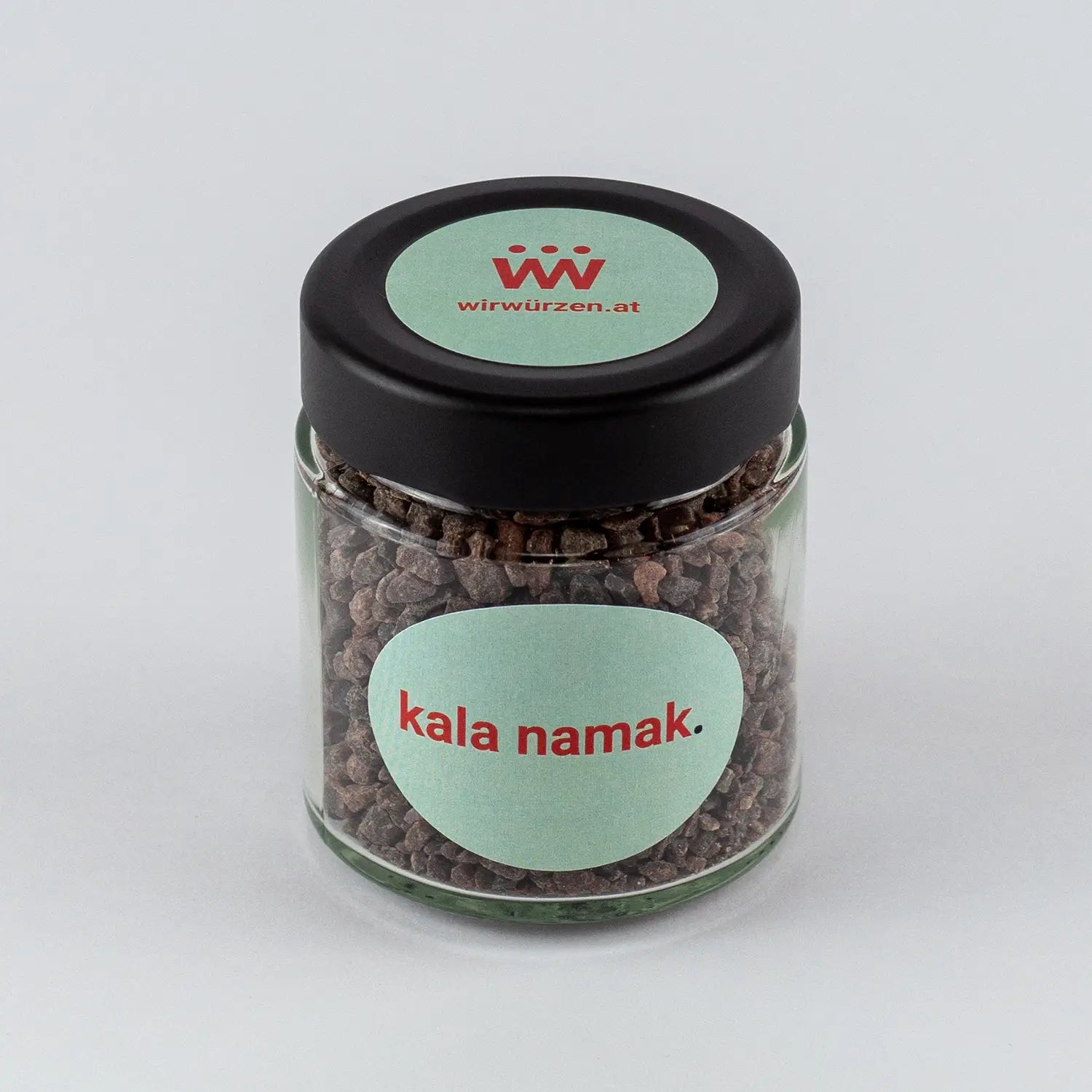 Kala Namak 150 g Glas – aromatisches schwarzes Salz für Currys, Chutneys und indische Spezialitäten