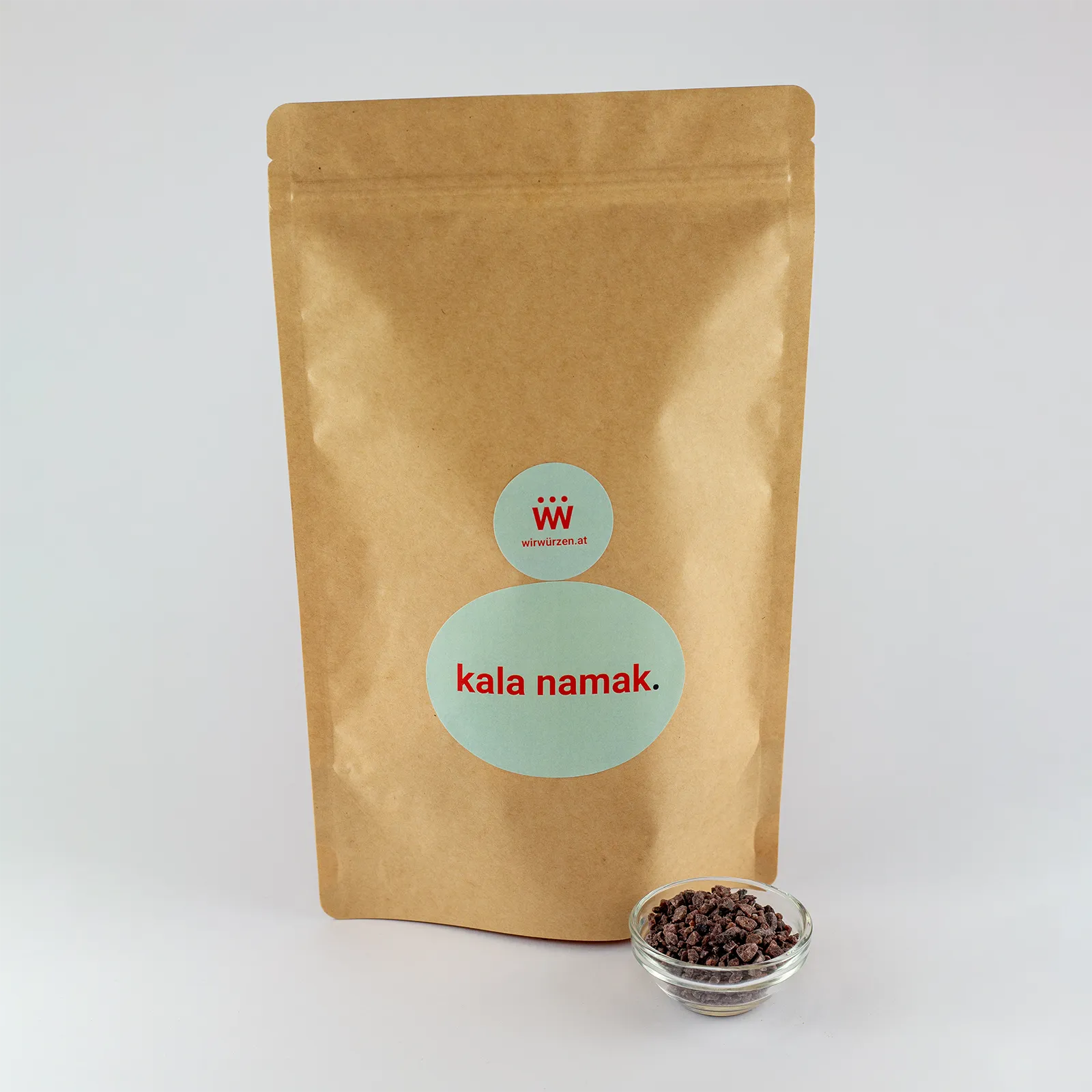 Kala Namak 1 kg Beutel – schwarzes Salz in Großpackung für Profiküche, Currys und Chutneys