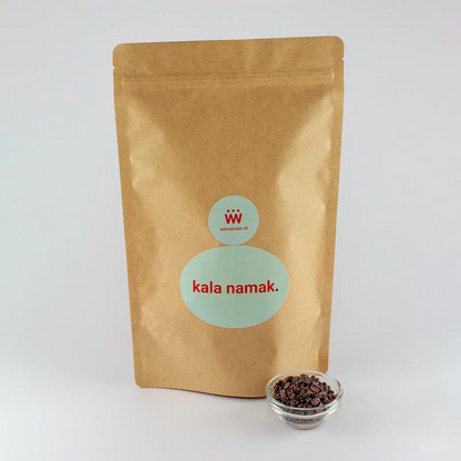 Kala Namak 1 kg Beutel – schwarzes Salz in Großpackung für Profiküche, Currys und Chutneys