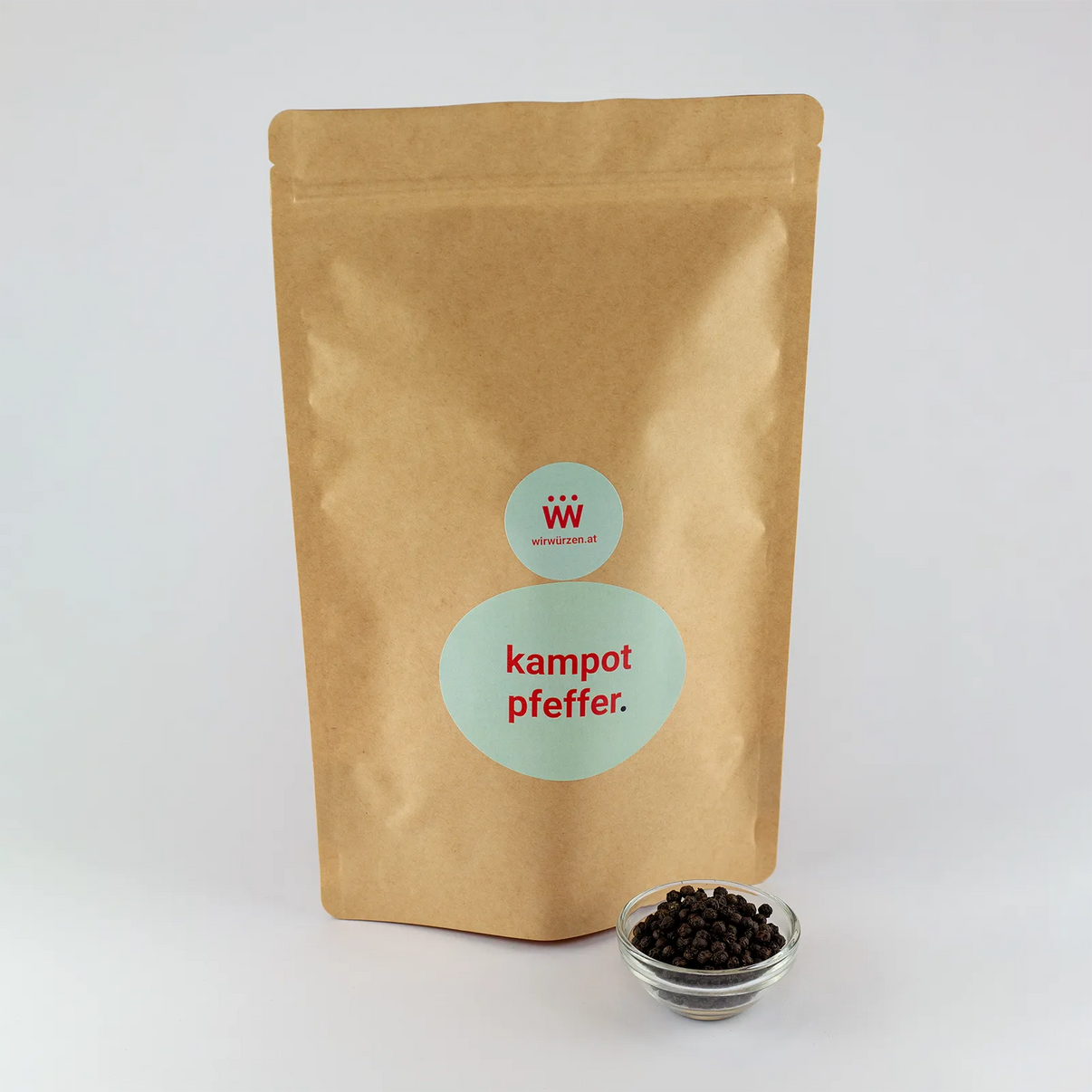 Kampot Pfeffer 500 g Beutel – große Packung Pfefferkörner für Gastronomie, Fleisch und Gemüsegerichte