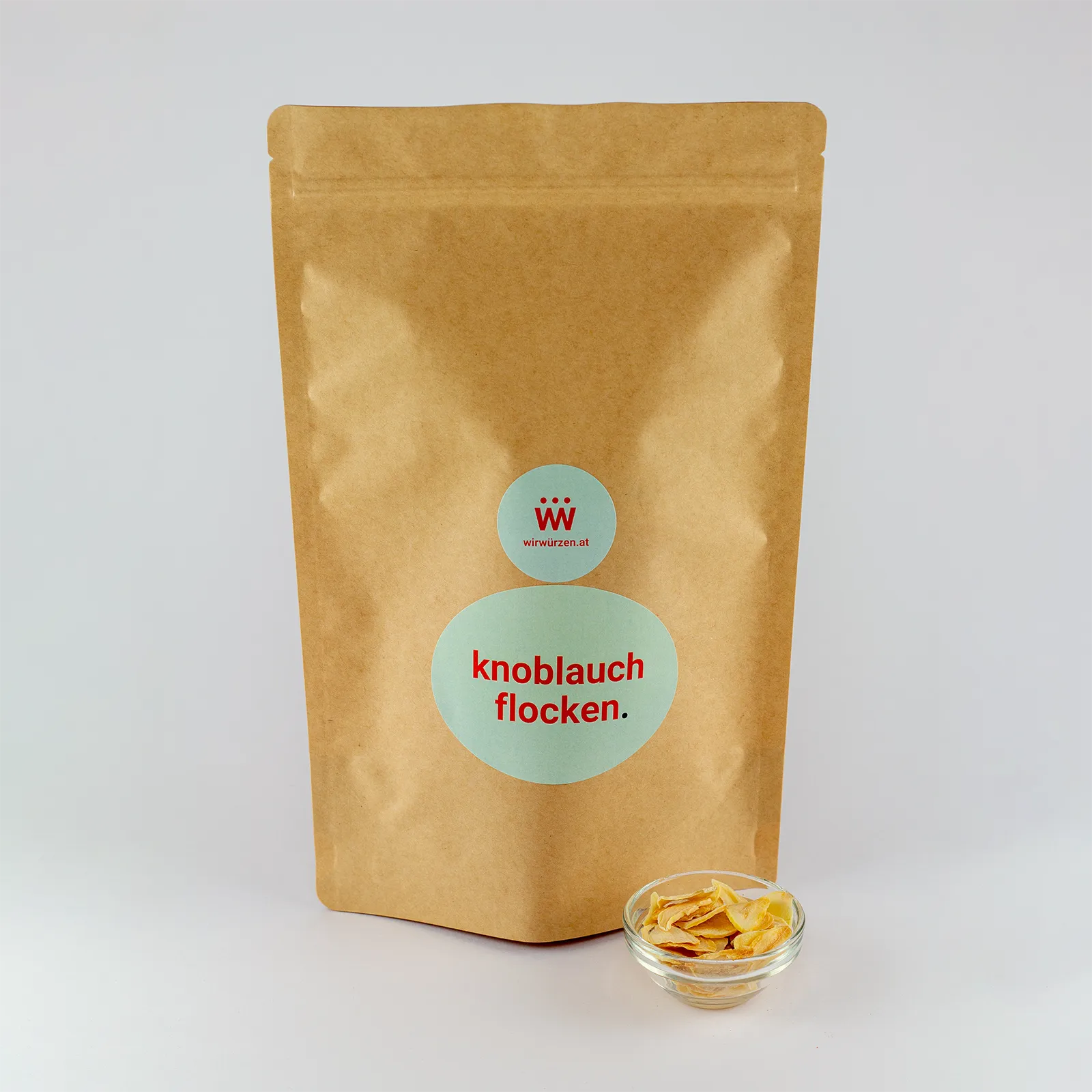 Knoblauch Flocken 400 g Beutel – Vorratspackung Knoblauchstücke für Gastronomie, Marinaden und Gemüsegerichte