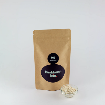 Knoblauch fein 150 g Beutel – aromatisches Granulat für Suppen, Eintöpfe, Saucen und mediterrane Küche