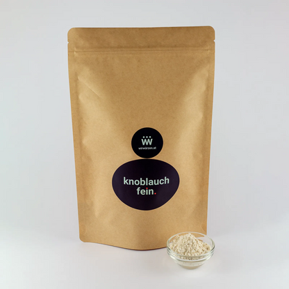 Knoblauch fein 500 g Beutel – Vorratspackung Knoblauchgranulat für Gastronomie, Fleisch- und Gemüsegerichte