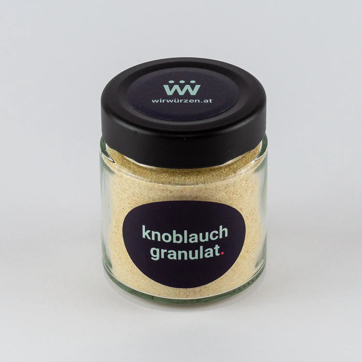 Knoblauch Granulat 90 g Glas  – aromatisches Granulat für Suppen, Marinaden, Fleisch- und Gemüsegerichte