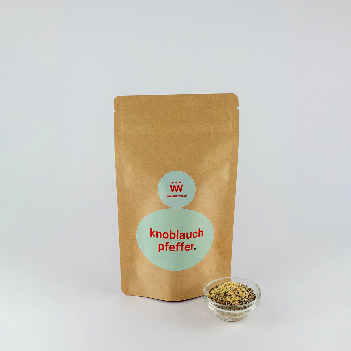 Knoblauch Pfeffer 200 g Beutel – kräftige Gewürzmischung für Fleisch, Kartoffeln, Gemüse und Marinaden
