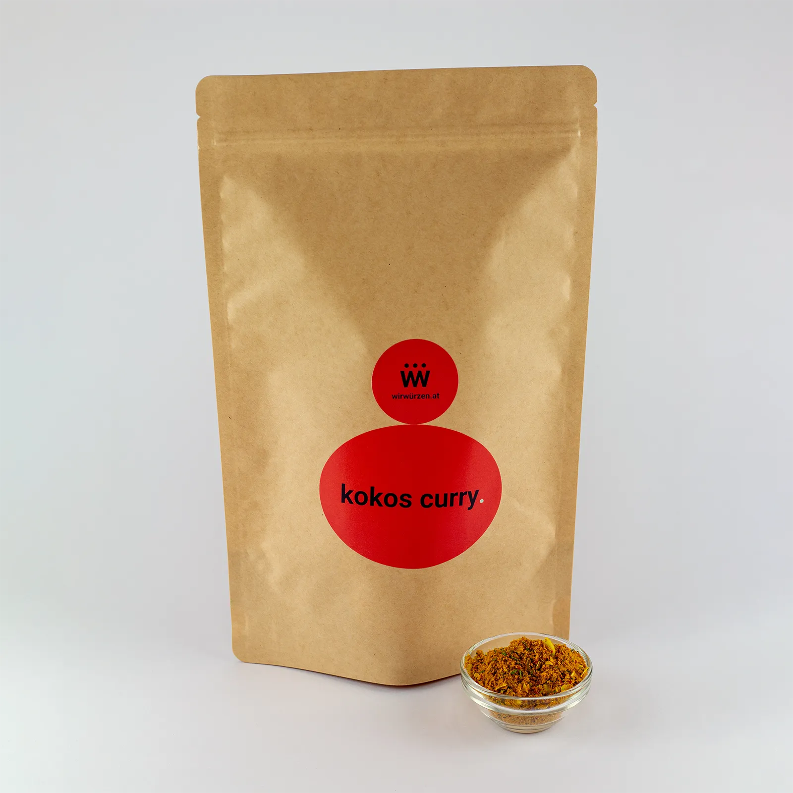 Kokos Curry 500 g Beutel – Vorratspackung exotisches Curry mit Kokos für Gastronomie und Asia-Gerichte