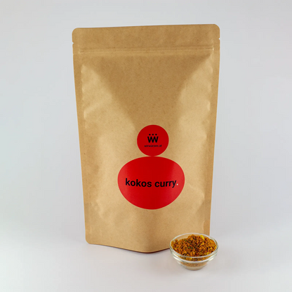 Kokos Curry 500 g Beutel – Vorratspackung exotisches Curry mit Kokos für Gastronomie und Asia-Gerichte