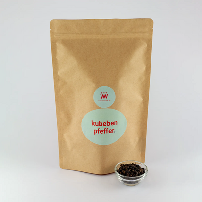 Kubeben Pfeffer 500 g Beutel – große Packung Pfefferkörner für Gastronomie, Currys und Gemüsegerichte