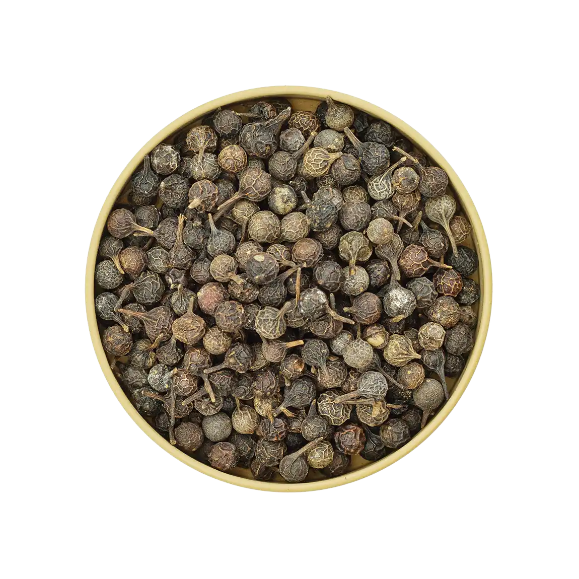 Kubeben Pfeffer – ganze, dunkle Pfefferkörner mit leichtem Stiel, würzig und aromatisch