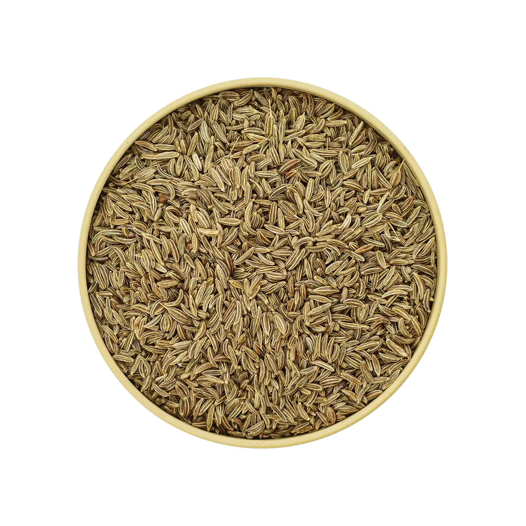 Kümmelsamen – ganze, braune Samen mit kräftigem, aromatischem Duft