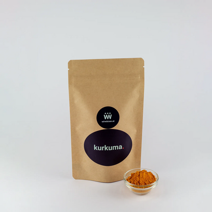 Kurkuma 180 g Beutel – aromatisches Pulver für Currys, Reisgerichte, Saucen und Gemüsegerichte