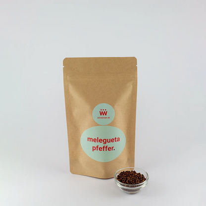 Melegueta Pfeffer 180 g Beutel – aromatische Paradieskörner mit würzig-frischem Geschmack für Fleisch und Gemüse